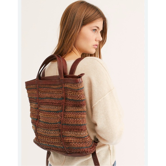 Free People Handbags - Free People X Yuma Woven Backpack